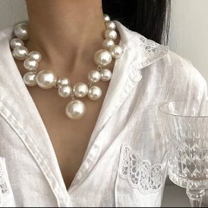 Pearl Necklace Brand New White Large